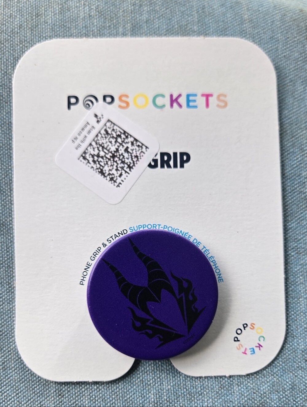 Disney Villains Maleficent, simple horns, pop sockets, adhesive, pop grip